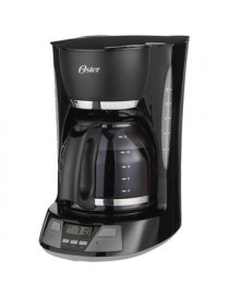 Cafetera 12 Tazas Oster BVSTDCMVX23-013 Programable Reloj Digital-Negro - Envío Gratuito