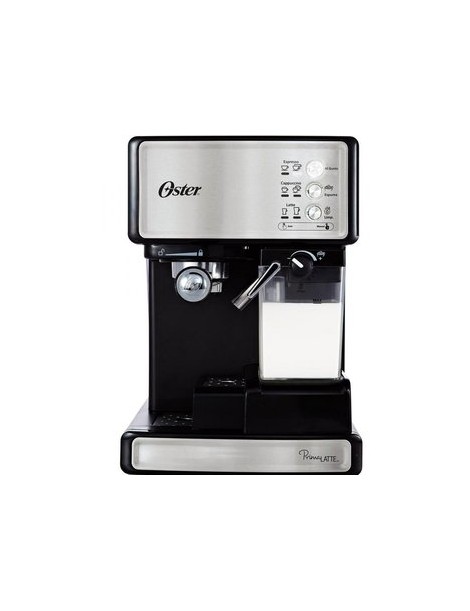 CAFETERA PRIMMA LATTE, Marca Oster Modelo BVSTEM6602SS , ESSPRESSO Y CAPUCCINO ACERO INOX - Envío Gratuito