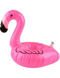 Linda del flamenco flotante inflable de la bebida Coca-Cola puede Holder piscina baño de color rosa - Envío Gratuito