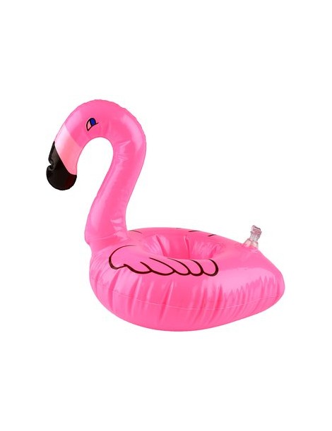 Linda del flamenco flotante inflable de la bebida Coca-Cola puede Holder piscina baño de color rosa - Envío Gratuito