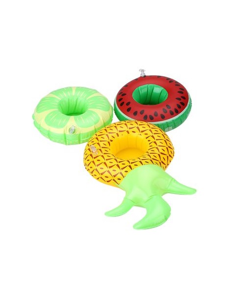 3pcs de la nadada inflable del agua Taza de la fruta de la bebida Coca-Cola puede Beverage Holder Bigmouth - Envío Gratuito