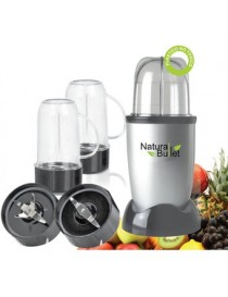 Procesador de Alimentos Nutri BULL-02 Natural Bullet Magic Familiar - Plata con Negro - Envío Gratuito