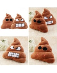 EH Emoji Poop en forma de peluche de juguete muñeca suave Throw Pillow Sofá cama Cojín regalo (Marrón) - Envío Gratuito