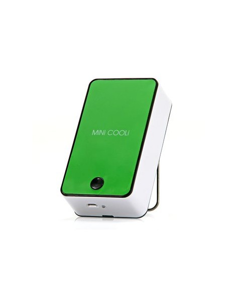 Recargable Ventilador De Refrigeración 1400mAh 5V Mini Portátil Sin Cuchilla De Aire Acondicionado - Verde - Envío Gratuito