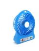 Mini USB Fan LED Soplador Portátil Aire Acondicionado Escritorio Bolsillo Móvil Batería Ventilador Eléctrico （Azul） - Envío Grat