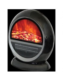 Calentador eléctrico Oval Decor Living negro - Envío Gratuito