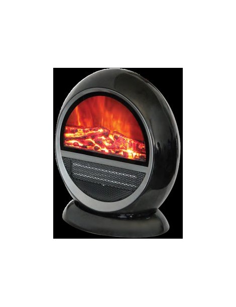 Calentador eléctrico Oval Decor Living negro - Envío Gratuito