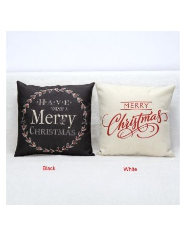 Hot decoraciones de Navidad para la Navidad Letra Inicio de la vendimia Sofá cama Almohada Decoración Navidad - Envío Gratuito