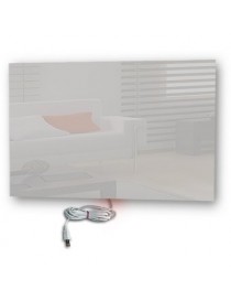 Calefactor de Pared Ultradelgado de Vidrio Cristal Blanco 90x60cm 550w CalorSolar CERATI 343CaSol-B3 -Blanco - Envío Gratuito