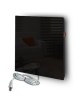 Calefactor de Pared Ultradelgado de Vidrio Cristal Negro 55x55cm 330w CalorSolar CERATI 341CaSol-N -Negro - Envío Gratuito