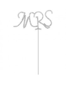 Generic "MRS" Pastel Topper Tarta Adorno Cristal Rhinestone Boda Aniversario Decorar - Envío Gratuito