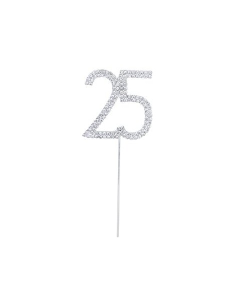 Generic Cristal Diamante Pastel Topper Adorno Para Fiesta De Cumpleaños 25th Aniversario - Envío Gratuito