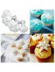 Generic 3Pcs Copo Nieve Dulces Cortador Émbolo Tarta Molde Snowflake Fondant Cake Cutter - Envío Gratuito