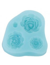 Generic Silicona Rosa Flor Arcilla Molde Modelo Para Pastel Fondant Torta Decoración - Envío Gratuito