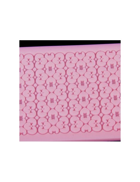 Generic Gofrado De Silicona Del Molde Del Molde De Pastel De Fondant De Encaje Diy Rosa Decoración - Envío Gratuito