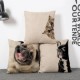 MagiDeal 45 * 45 Cm De Algodón Perro Caso De La Cubierta Del Amortiguador De Lino Almohada Sofá Cama Preciosa Decoración - Envío