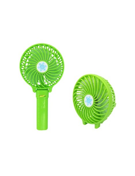 Mini USB portátil del ventilador del Plegable velocidad ajustable recargable portátil -- Verde - Envío Gratuito