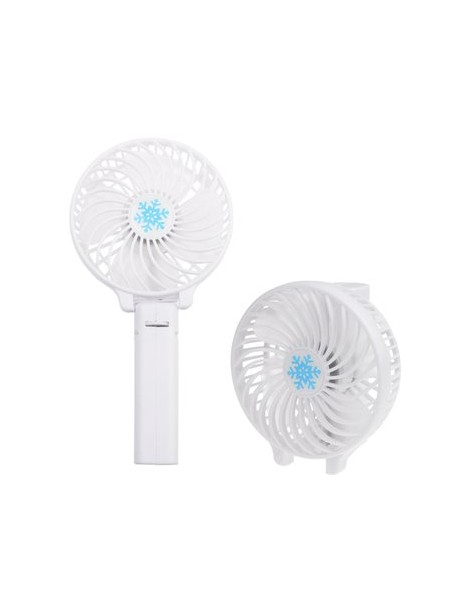 Mini USB portátil del ventilador del Plegable velocidad ajustable recargable portátil -- Blanco - Envío Gratuito