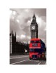 Calefactor Ultradelgado en Vidrio Litografiado London Red Bus 60x90cm 330w CalorSolar CERATI 045CaSol -Temático - Envío Gratuito