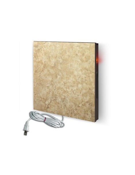 Calefactor de Pared Ultradelgado de Porcelanato Camberra 55x55cm 330w CalorSolar CERATI 301CaSol -Café con tonos medios y claros