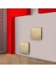 Calefactor de Pared Ultradelgado de Porcelanato Camberra 55x55cm 330w CalorSolar CERATI 301CaSol -Café con tonos medios y claros