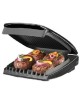 Parrilla Grill & Sandwichera hasta 42% menos grasa GEORGE FOREMAN para 4 Porciones GR2060B- Negro - Envío Gratuito