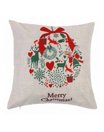 Navidad De Los Alces De La Vendimia Ciervos Santa Claus Cojín Sofá Cama Inicio Funda De Almohada Decoración - Envío Gratuito