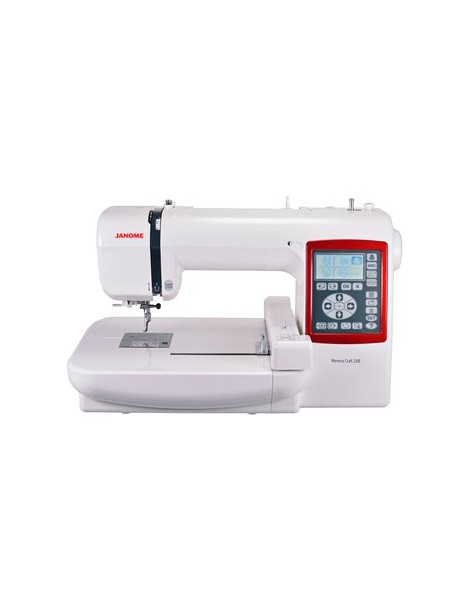 Maquina Bordadora Janome Memory Craft 230E + 1000 diseños de bordado de regalo -Blanco - Envío Gratuito