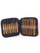 MagiDeal Agujas De Ganchillo 20pcs Bambú Agujas De Tejer Con Estuche - Envío Gratuito