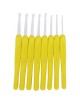 MagiDeal 8x Gancho Gancho Crochet Hooks Agujas Tejer Hand Tools Plástico Amarillo 2.5-6mm - Envío Gratuito