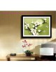 DIY Handmade Needlework Cross Stitch Set Embroidery Kit 3D Magnolia Flower Butterfly Design Cross-Stitching 46.5 * 35cm - Envío 