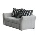 Love Seat Molderno Zebra Fabou Muebles - Gris - Envío Gratuito