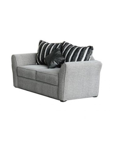 Love Seat Molderno Zebra Fabou Muebles - Gris - Envío Gratuito