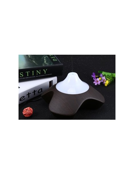 Humidificador de aire Ultrasonic Aroma Diffuser -marrón oscuro US PLUG - Envío Gratuito