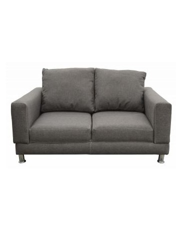 Love Seat Moderno Creed Fabou Muebles - Gris - Envío Gratuito