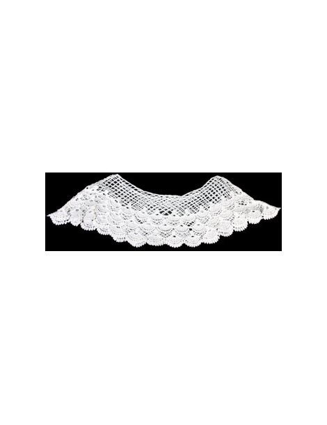 Generic Cuello Escote Algodón De La Flor De Ganchillo Phenovo Coser Encantadora Apliques Blanco - Envío Gratuito