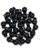 Generic 100x Cerradura Alterna De Cordón Cable Cuerda Redonda Negro Bola Ball Cord Locks - Envío Gratuito