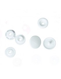 Generic 12mm 50 Sets Plástico Resina Botones Cierres Rápidos DIY - Blanco Snap Buttons - Envío Gratuito