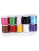 Generic Fabricación De Joyería Bricolaje 10 Rollos Color Mezclado Rebordea La Cuerda De Nylon Cuerda De Rosca 2 Mm - Envío Gratu