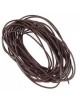 Generic 1.5mm 5m Redonda Del Cuero Genuino De Hilo De Cordón Cuerda - Brown - Envío Gratuito