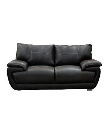 Love Seat Moderno Tokio Fabou Muebles - Negro - Envío Gratuito