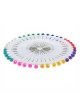 ER 480pcs multicolor de cabeza redonda perlas de imitación Decoración Pin Pin Confección. - Envío Gratuito