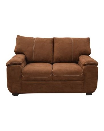 Love Seat Moderno Berlin Fabou Muebles - Cocoa - Envío Gratuito