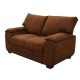 Love Seat Moderno Berlin Fabou Muebles - Cocoa - Envío Gratuito