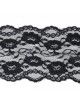 Generic Amplia Encaje Elastizado 5 Yardas 15cm Negro Floral Recortar Apliques De Coser Bricolaje - Envío Gratuito