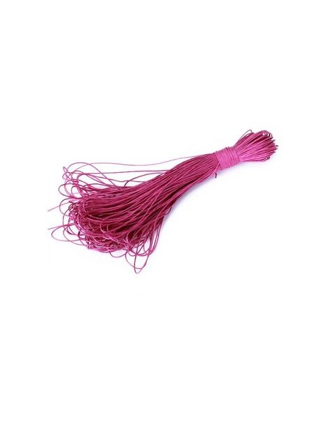 Generic 50 Metros De Cordón De Algodón Encerado Cadena De 1 Mm - Shocking Pink - Envío Gratuito