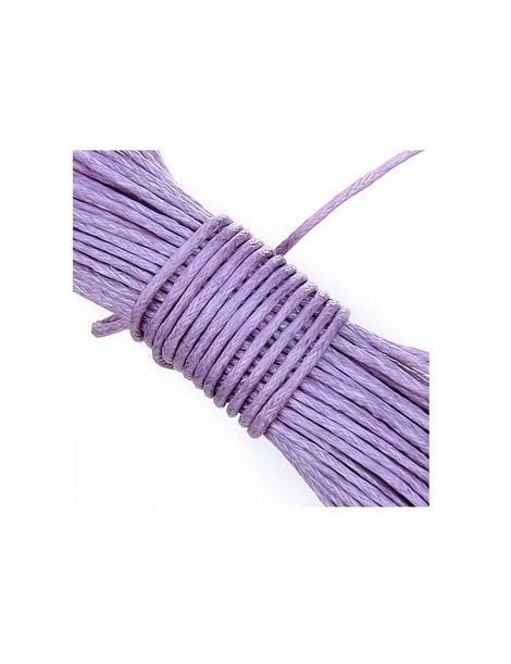 Generic 45 Metros De Cordón De Algodón Encerado Cadena De 1 Mm - Lavender - Envío Gratuito