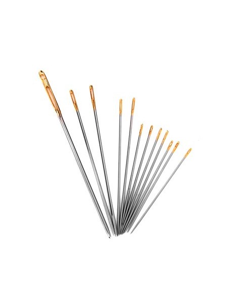 MagiDeal 12pcs Agujas De Coser A Mano Surtidos Bordado Remendar Acolchar Artesanía - Envío Gratuito