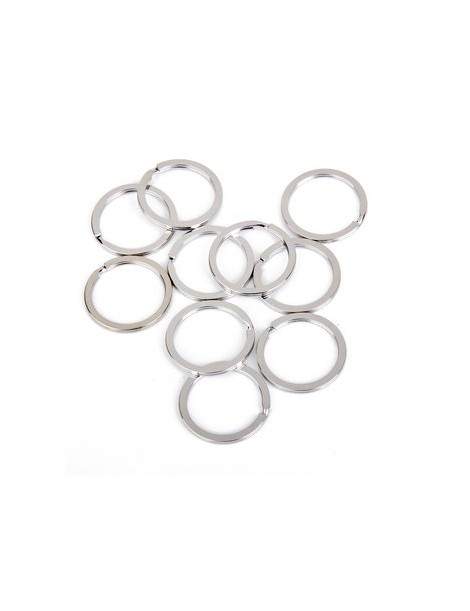 MagiDeal Llaveros Planos De División 2 X 30mm 100pcs Plata - Envío Gratuito