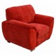 Sillon Moderno Pekin Fabou Muebles - Rojo - Envío Gratuito